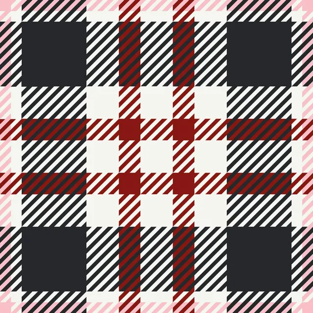Raffrollo Tartan Plaid anthrazit
