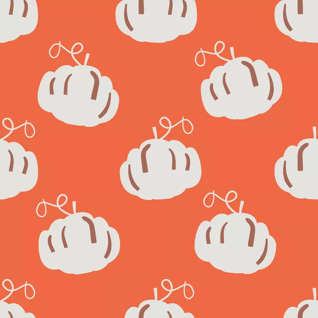 Kissen Herbstzauber Kürbismuster