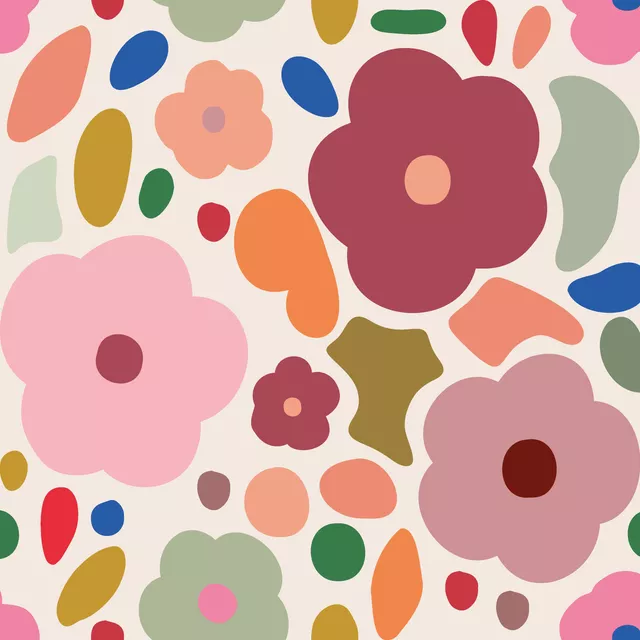 Kissen Allover Flowers Multicolor