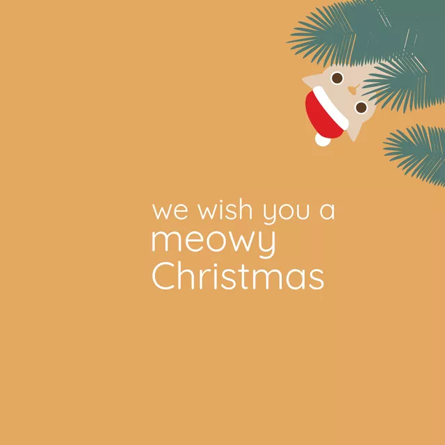 Servietten meowy christmas