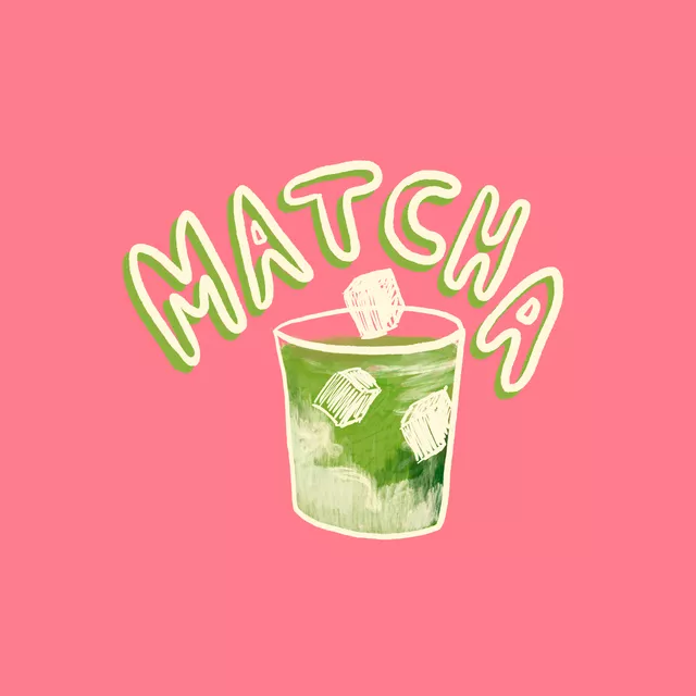 Servietten Matcha rosa