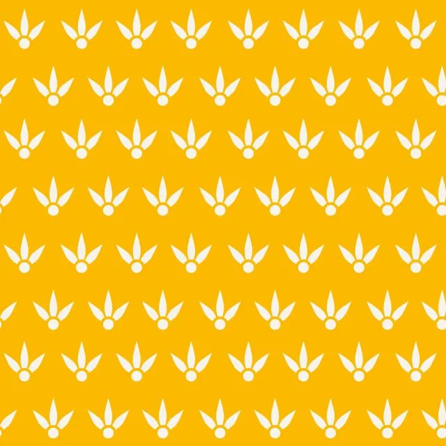 Bodenkissen Muster Dreiblättriges Ornament