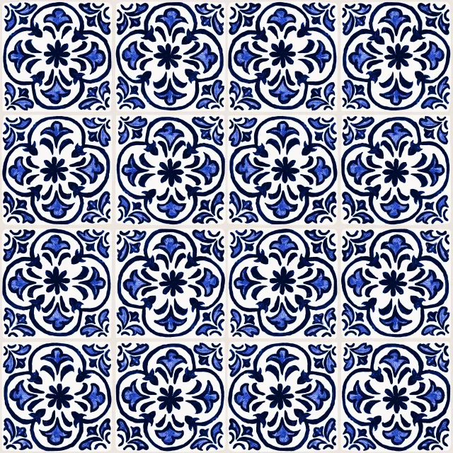Kissen Azulejo Pattern 1