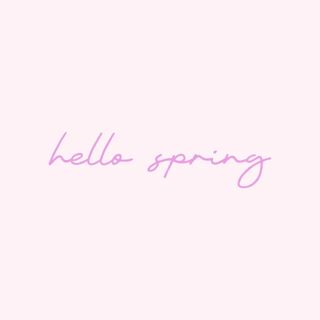 Servietten Hello Spring Lettering blush