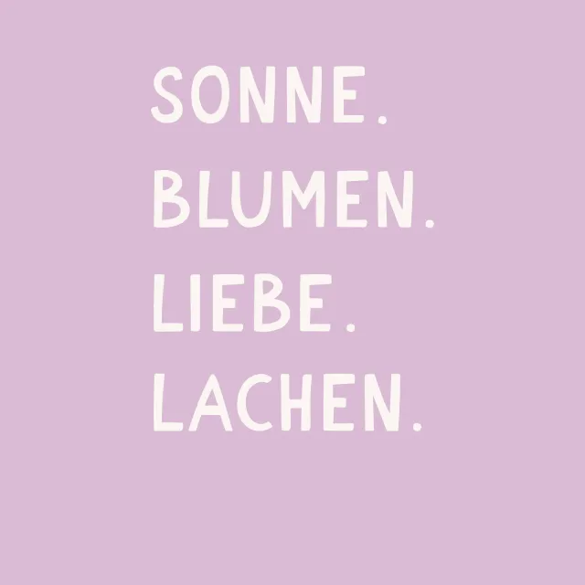 Kissen Sonne Blumen Liebe Lila