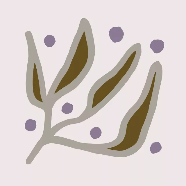 Kissen Lines and Leaves 8X