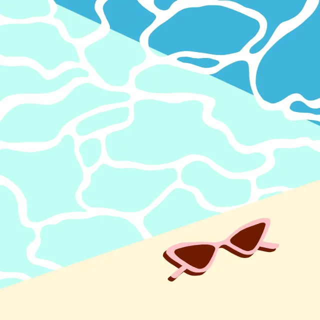 Kissen Retro Summer Poolside