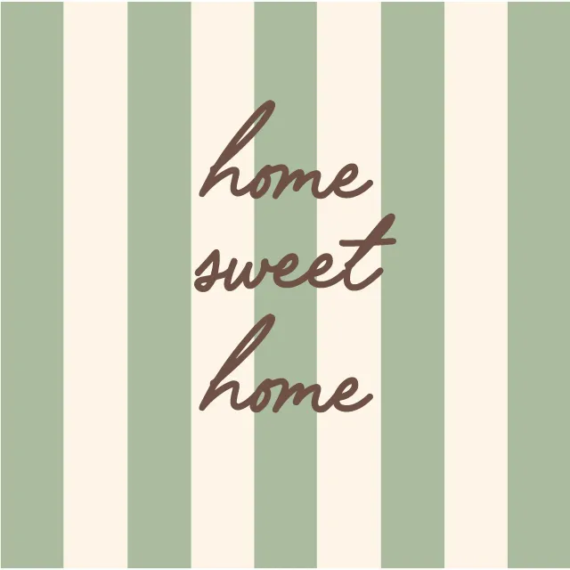 Kissen home sweet home Schilfgrün