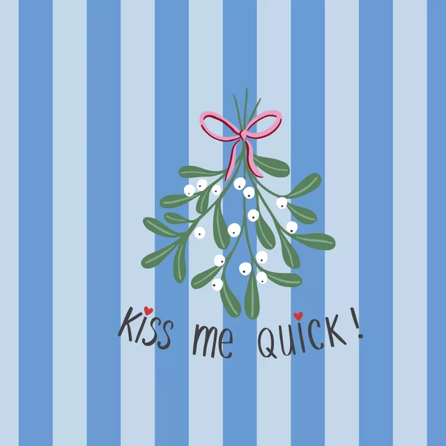 Tischset Kiss Me Quick – Streifen