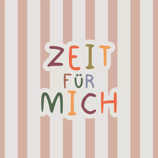 Kissen Zeit für mich - Streifen nude