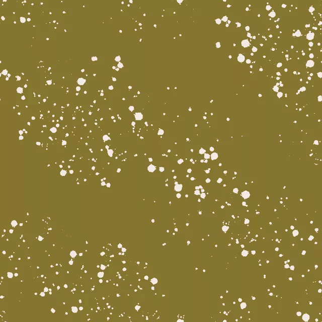 Kissen Kleckse oliv beige