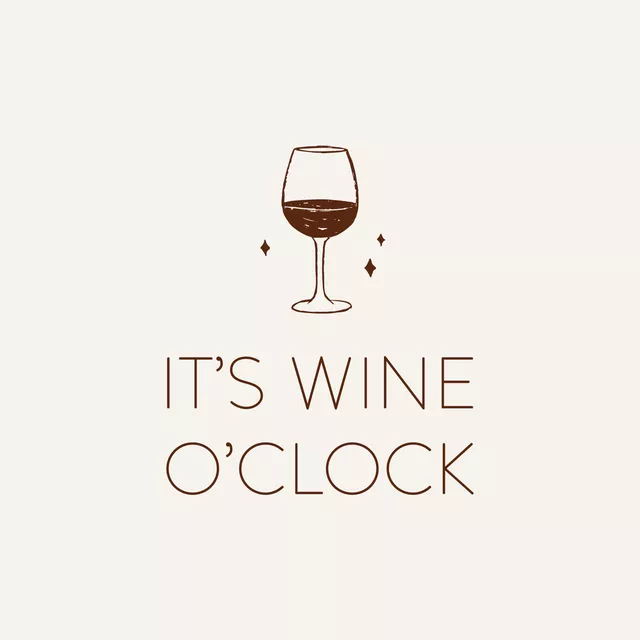 Kissen It's Wine O'clock