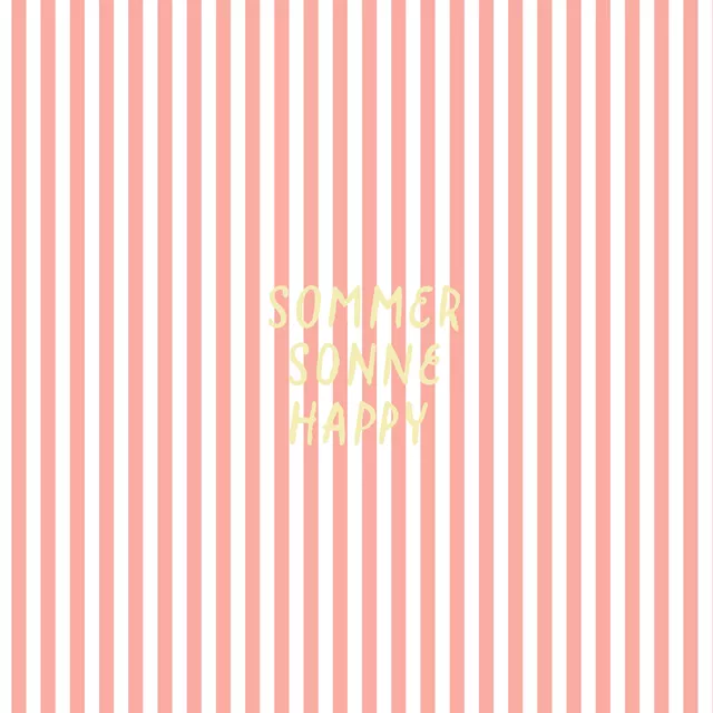 Kissen Sommer Sonne Happy Streifen
