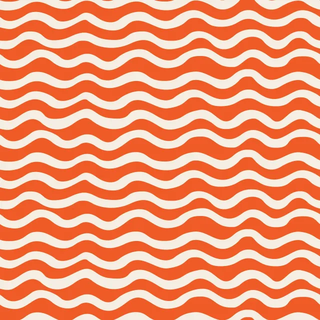 Kissen Abstract Waves orange