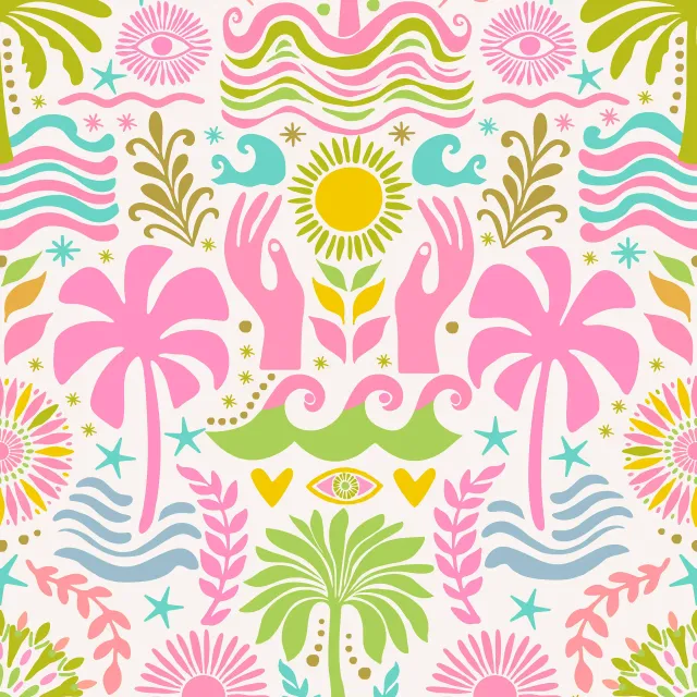Sitzkissen Boho Beach Pastel