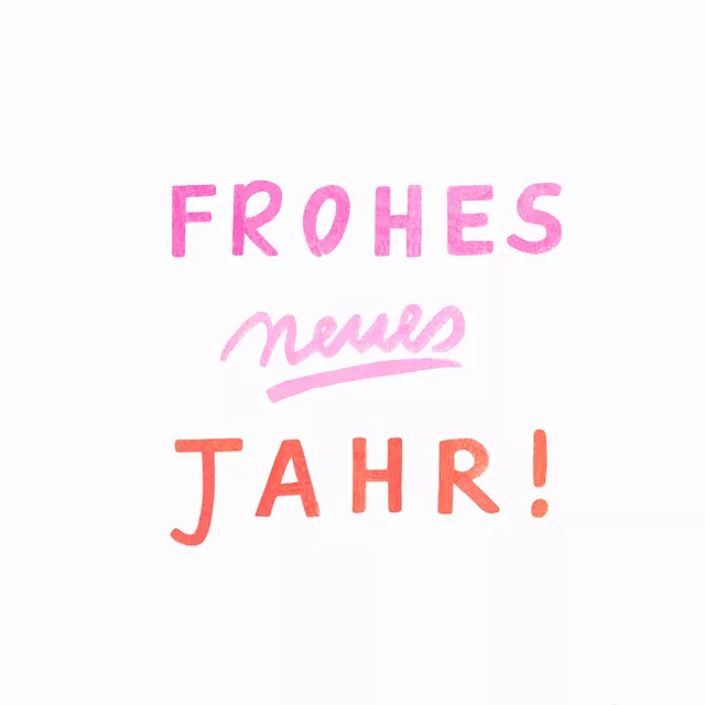 Servietten Frohes neues Jahr weiß