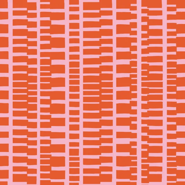 Kissen Wild Stripes orange rosa