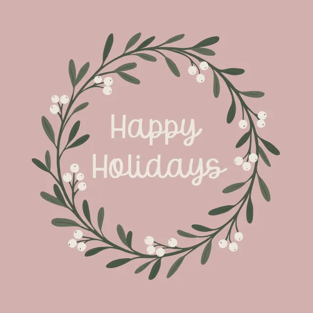 Kissen Kranzz happy holidays