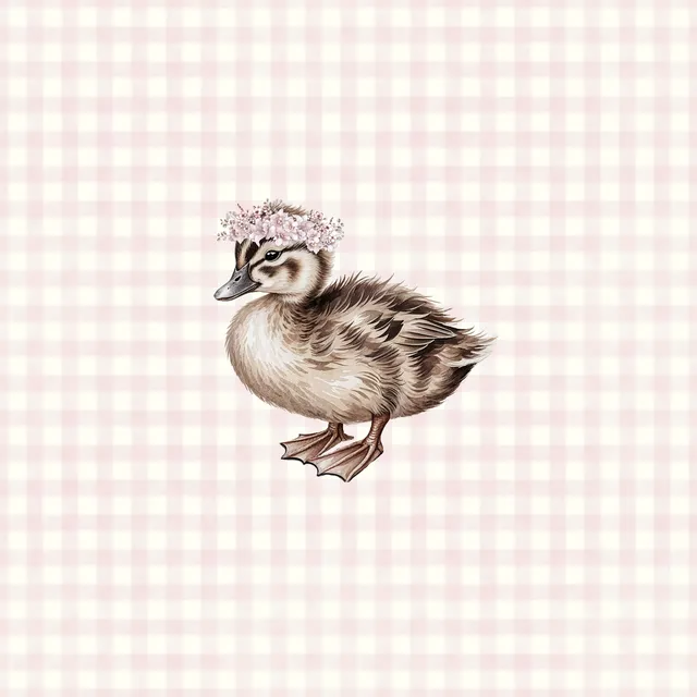 Sitzkissen Coquette Kleine Ente Gingham