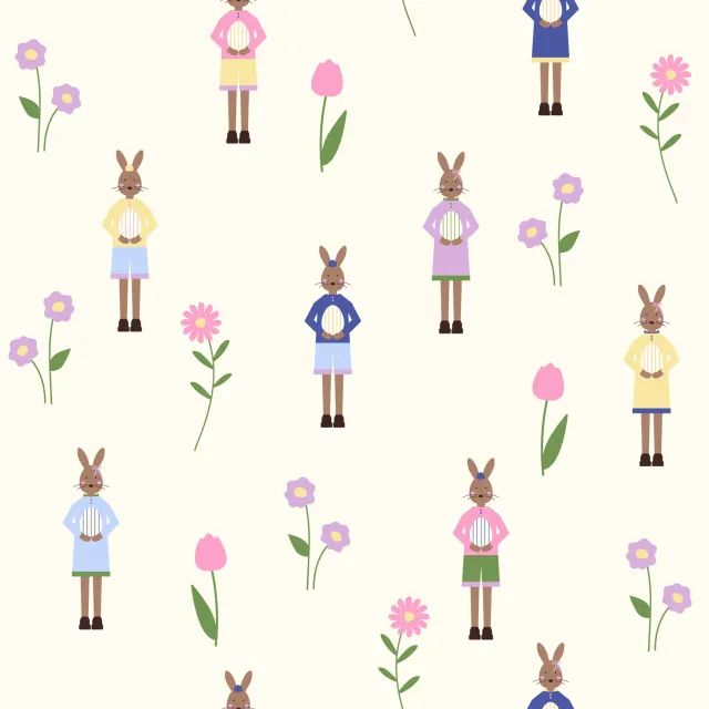 Geschirrtücher Osterhasen Muster