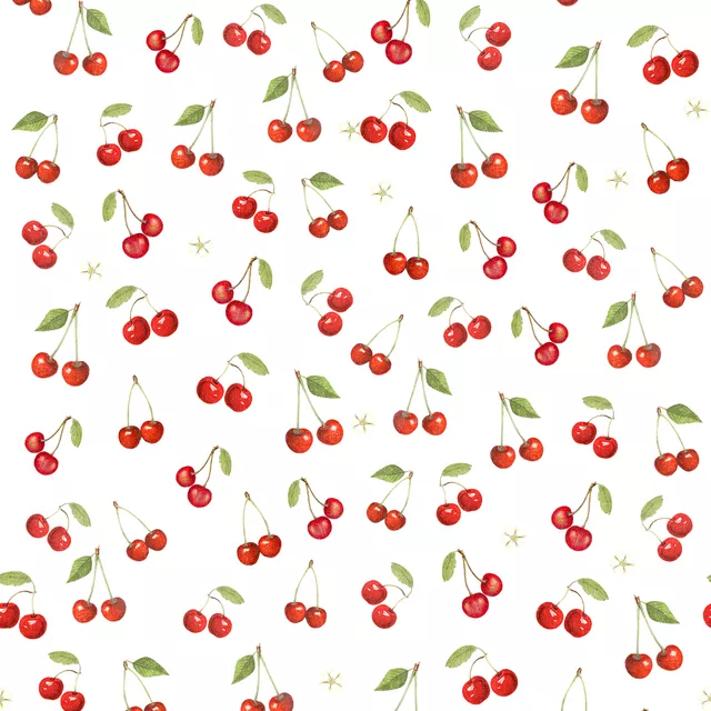 Bankauflage Vintage preppy Cherries III