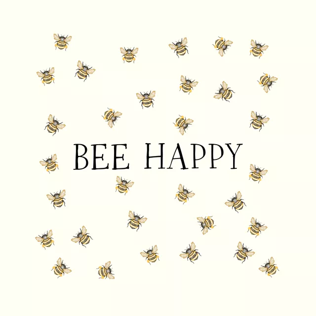 Kissen Bee Happy Bienenliebe