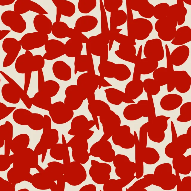 Kissen Rote-Creme-Beeren