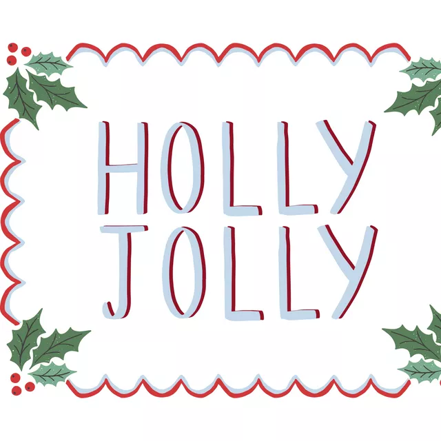 Tischset holly jolly