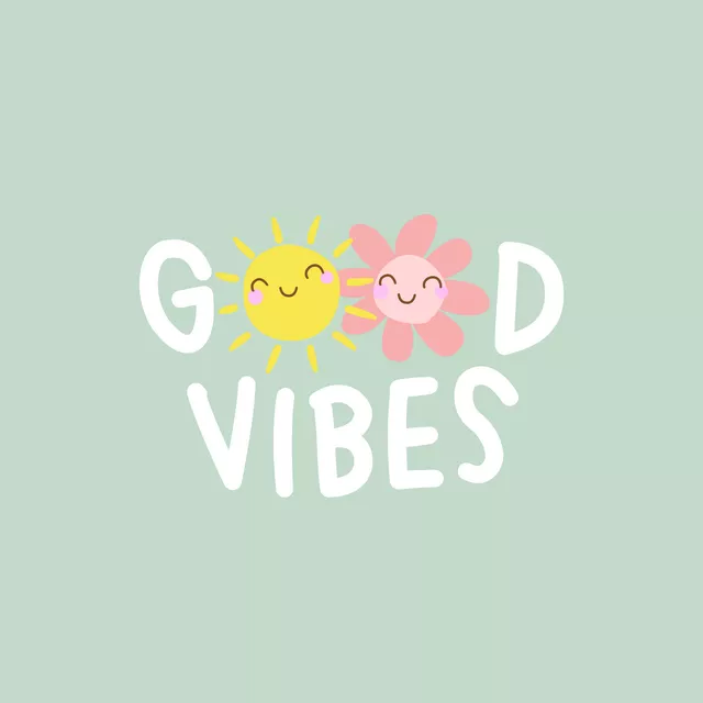 Kissen Good vibes - mint