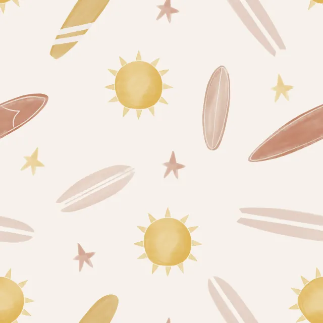 Tischdecke Boho Surfboards & Sonne