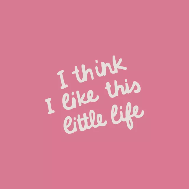Kissen like this little life pink