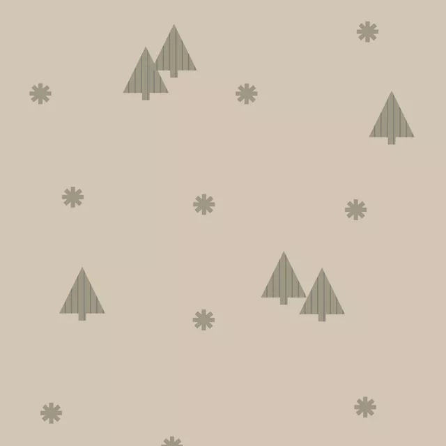 Kissen Tannenbaum Grau Beige
