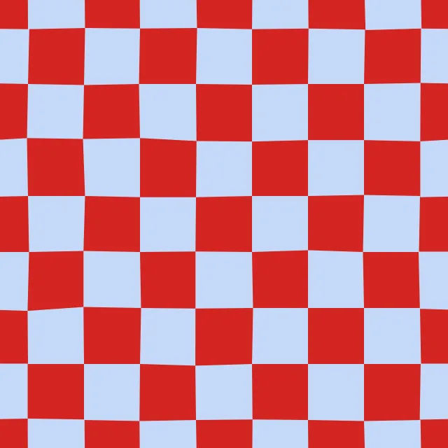 Dekovorhang Chess Pattern red blue