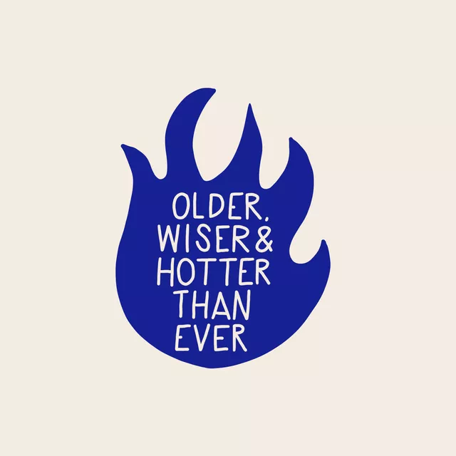 Servietten Older Wiser & Hotter Flamme