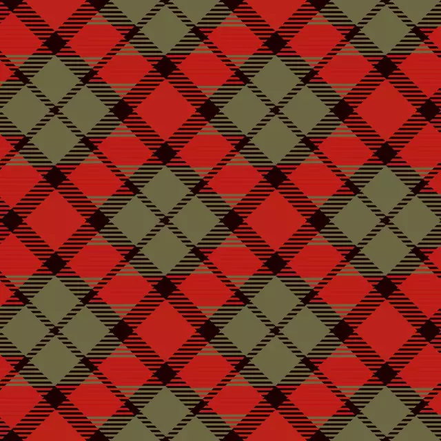 Kissen Herbst Tartan