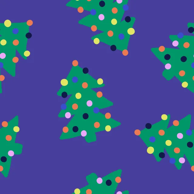 Servietten Colorful Christmas Tree 2