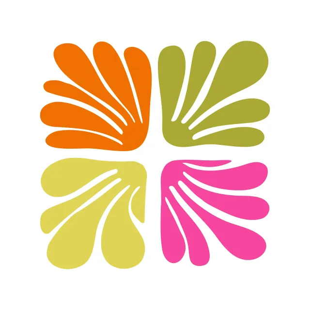 Kissen Retro Flower Fun