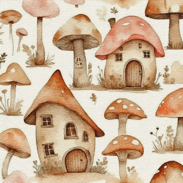 Bettwäsche Pilze im Wald Pilzdorf