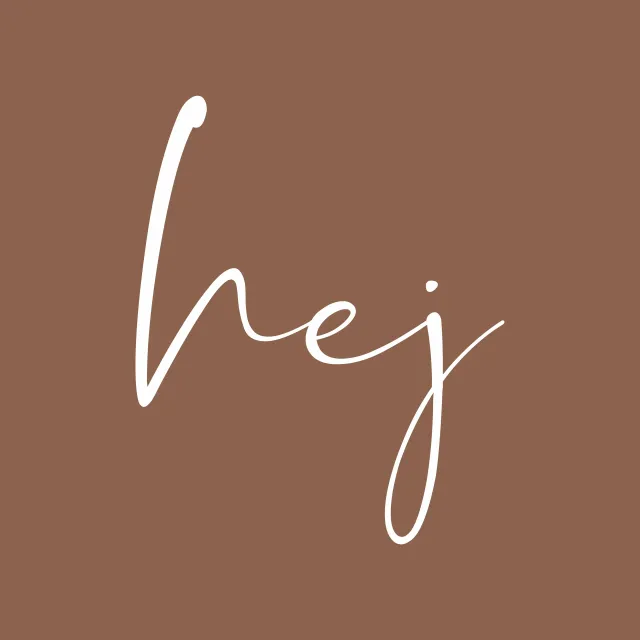 Kissen hej - Braun mit Weiss