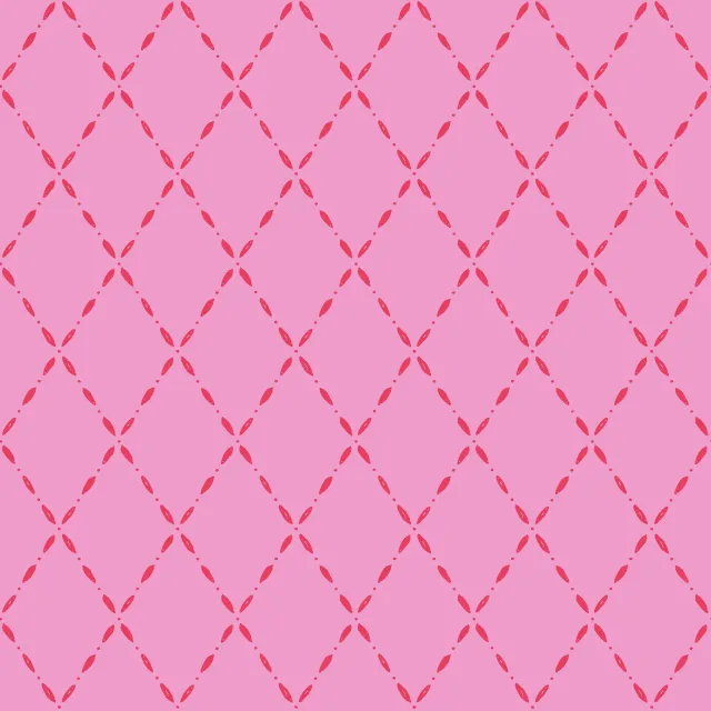 Bodenkissen Rautenmuster pink rot