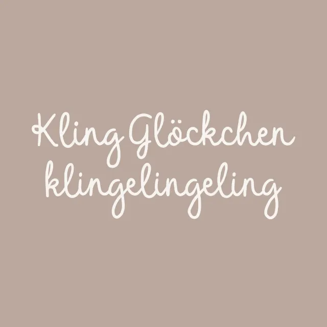 Servietten Kling Glöckchen beige