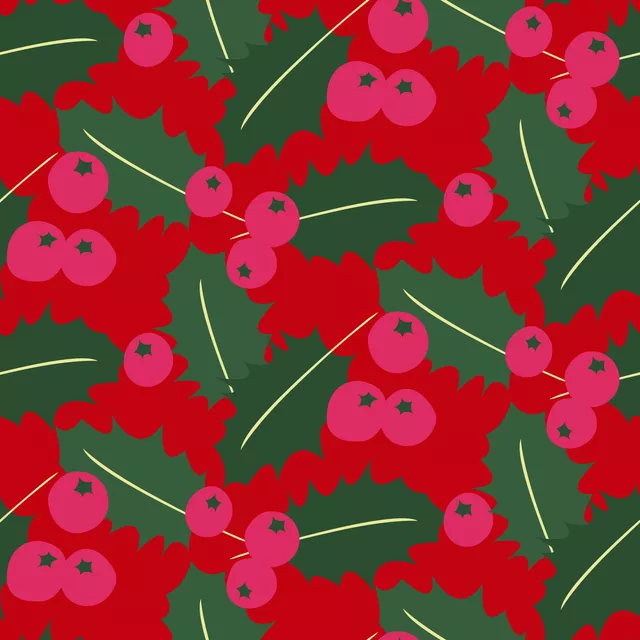 Kissen Ilex Rot