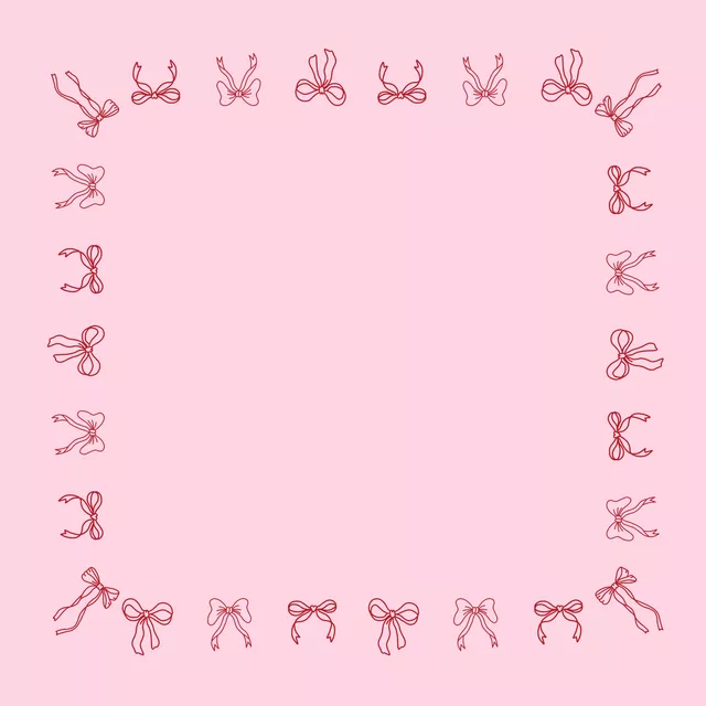 Bettwäsche Schleifenrand Rot Rosa