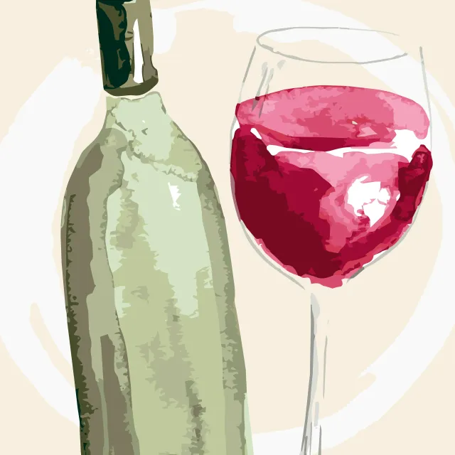 Tischset Red Wine Hour