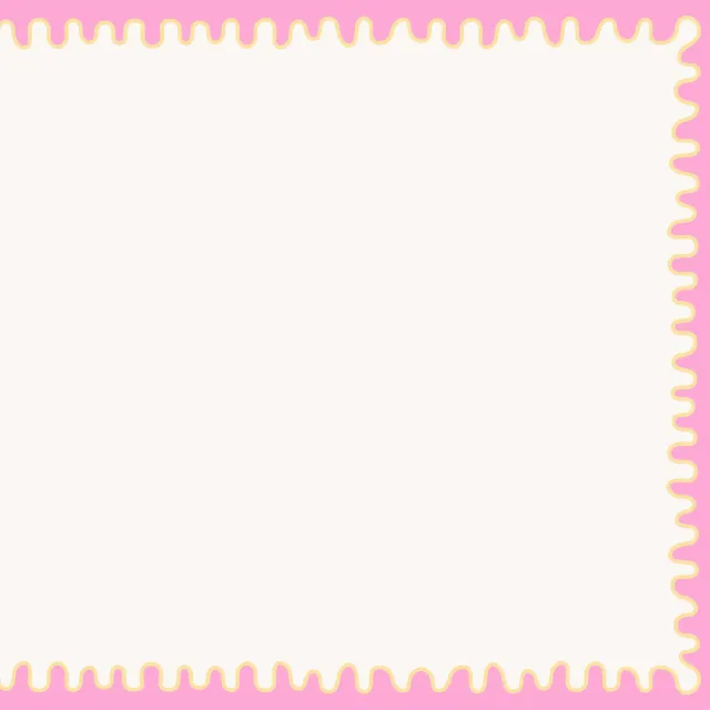 Tischset Welle Rahmen Pink