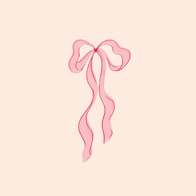 Tischset Love Ribbon