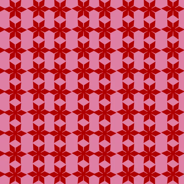 Kissen Weihnachtssterne Pink Rot