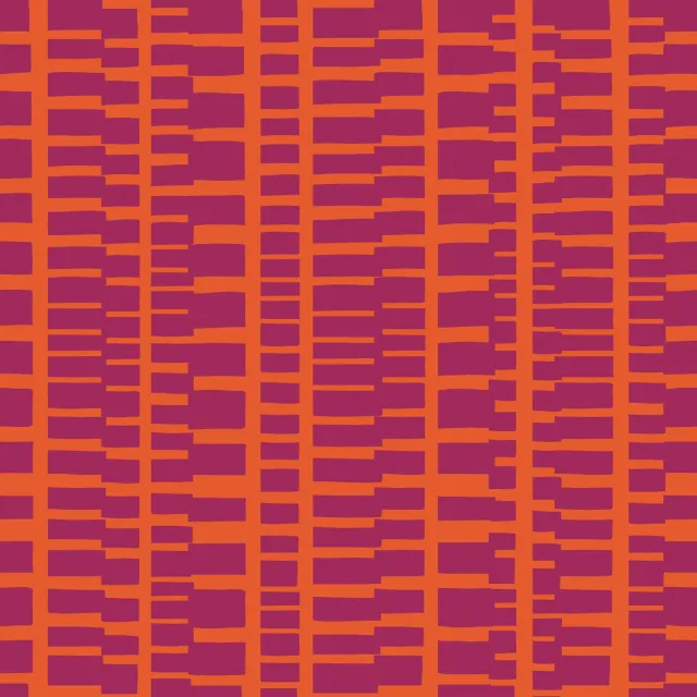 Tischläufer Wild Stripes bordeaux orange