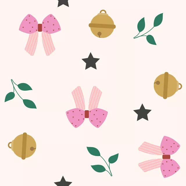 Kissen Schleife Rosa Pattern