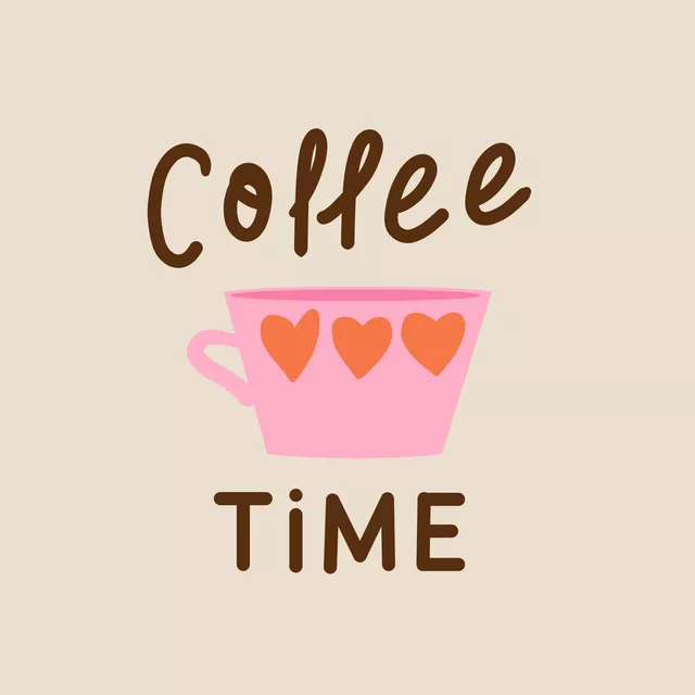 Geschirrtuch Coffee Time